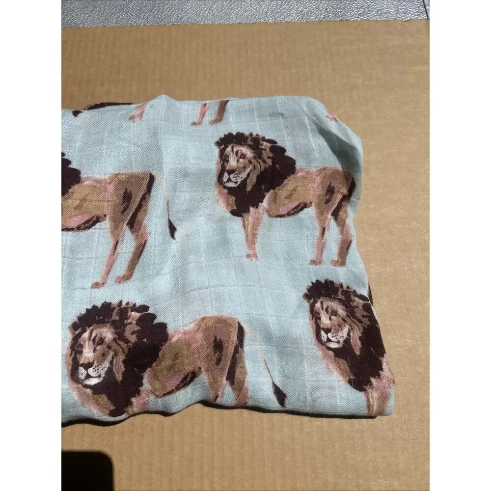 MilkBarn Lion Crib Sheet Bamboo Rayon Cotton Standard Crib 2021 Unused Soft